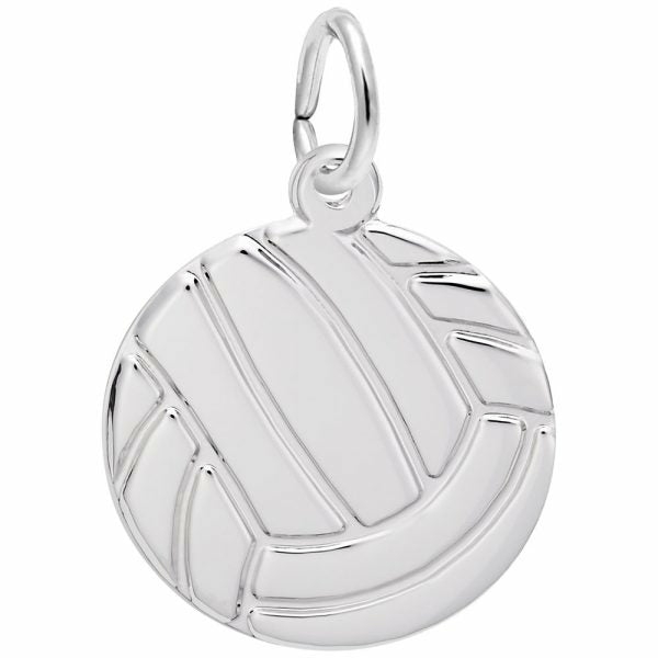 Silver Volleyball Charm Charms & Pendants