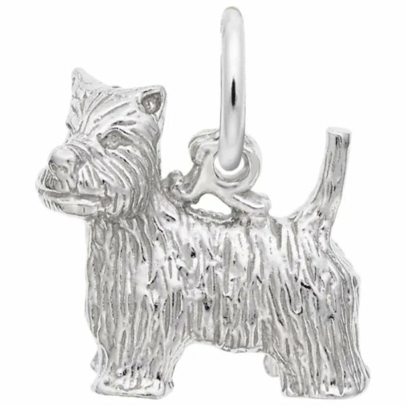 Silver West Highland Terrier Dog Charm Charms & Pendants