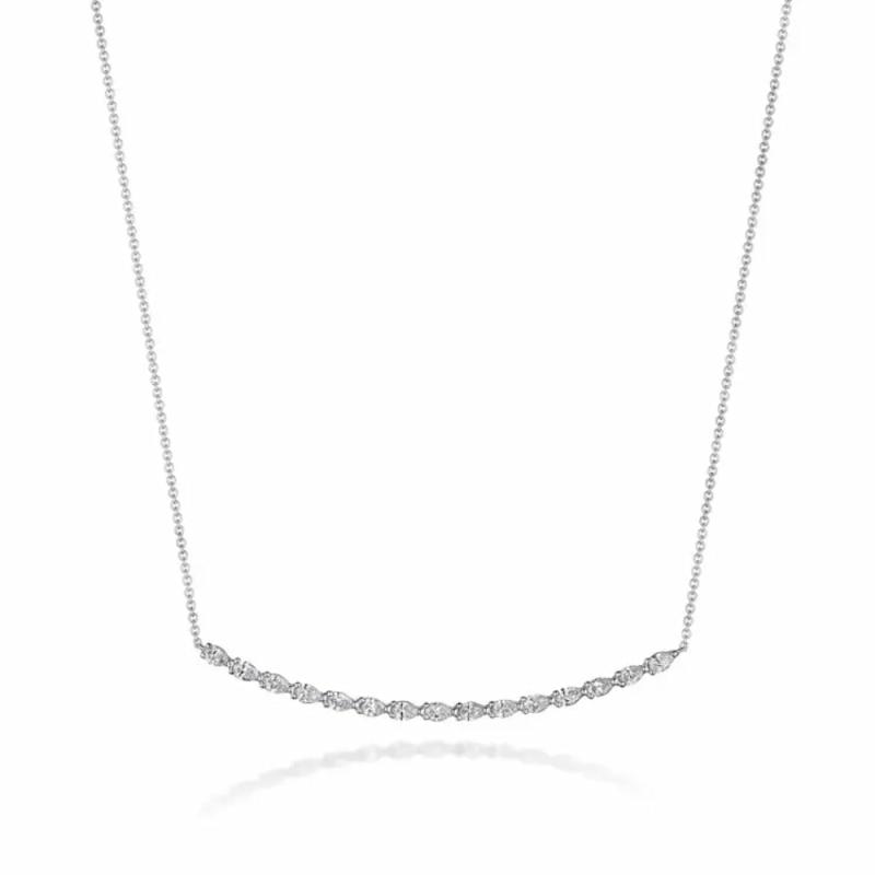 Stilla Pear Diamond Necklace In 18K Gold Jewelry