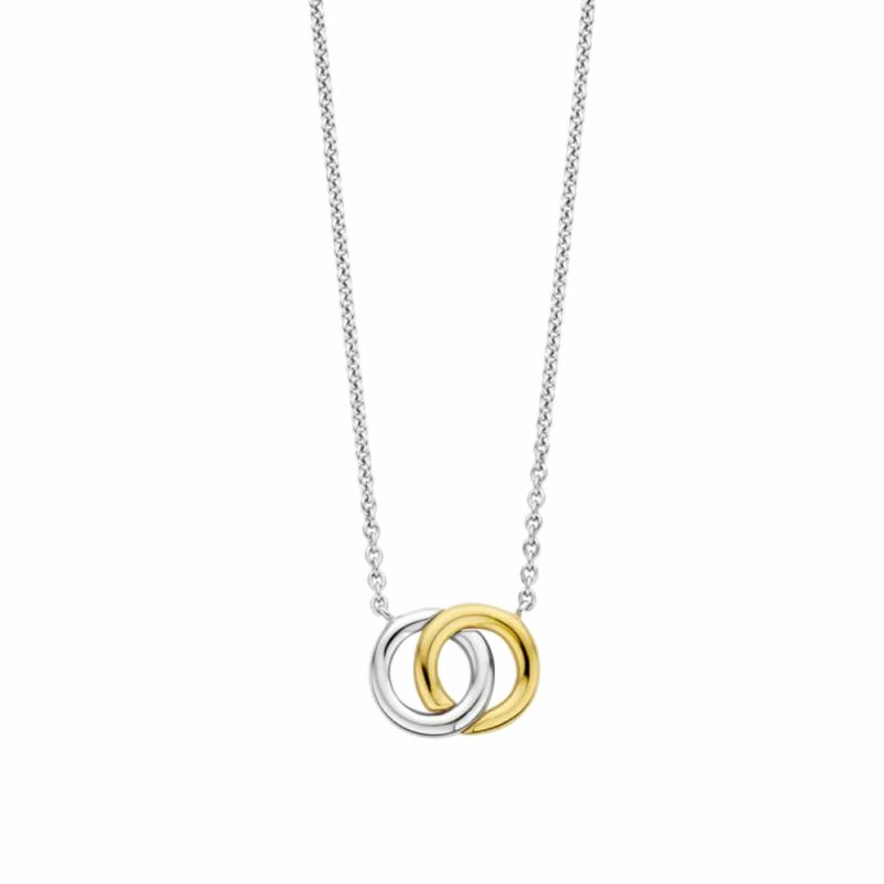 Ti Sento Two-Tone Small Infinity Pendant Necklace Jewelry