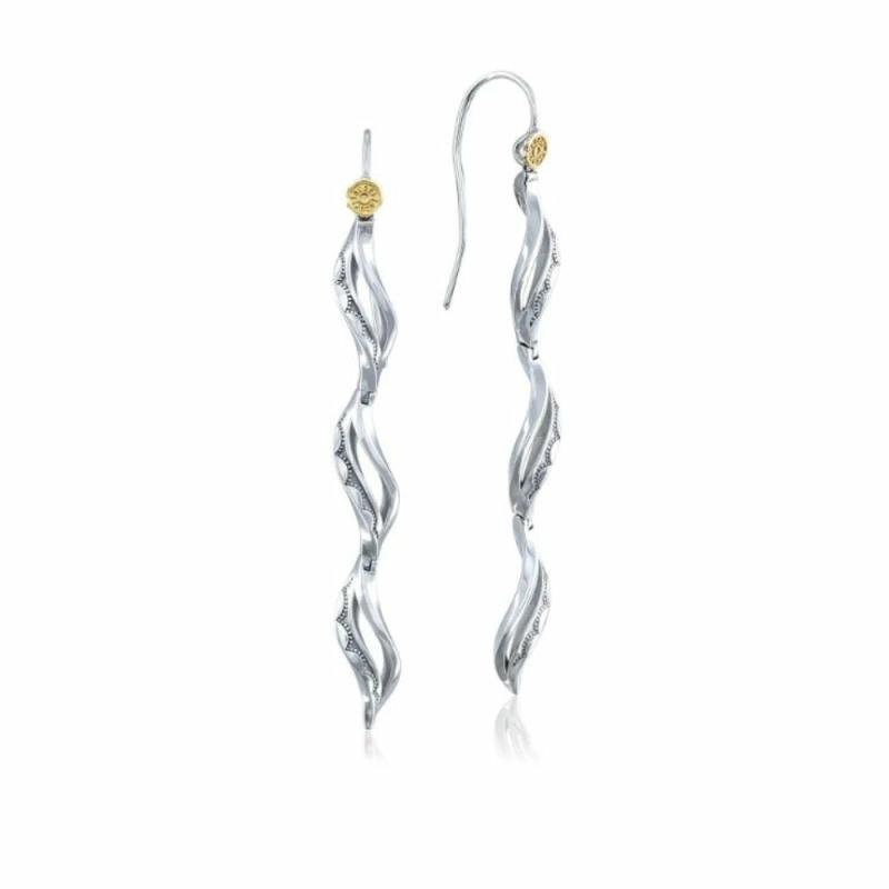 Triple Petite Wavelet Line Earrings Earrings