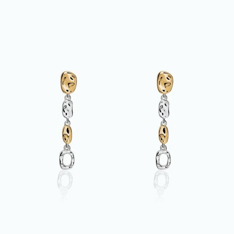 Two-Tone Caminos Earrings Earrings