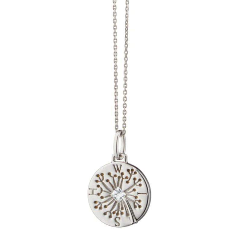 “Wish” Dandelion Silver Intaglio Charm Jewelry