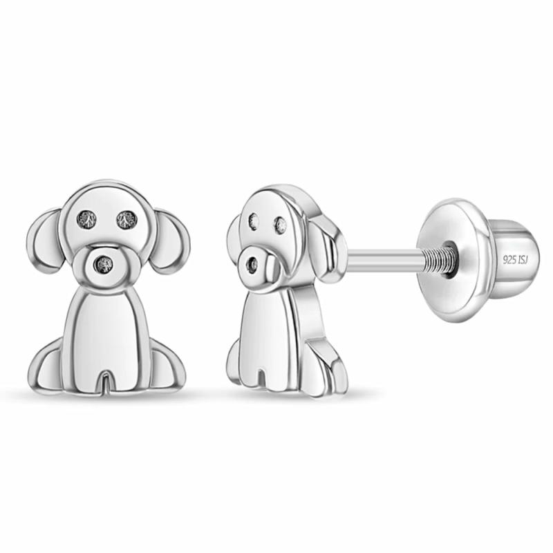 Children’s Puppy Dog Girls Earrings Children's Jewelry