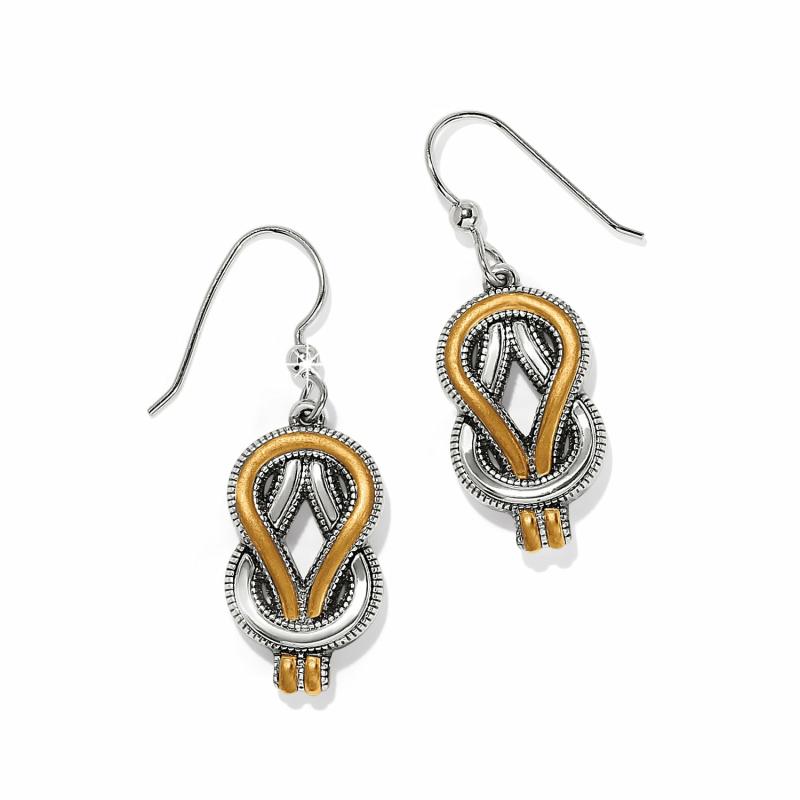 Interlok Harmony Two Tone French Wire Earrings Earrings