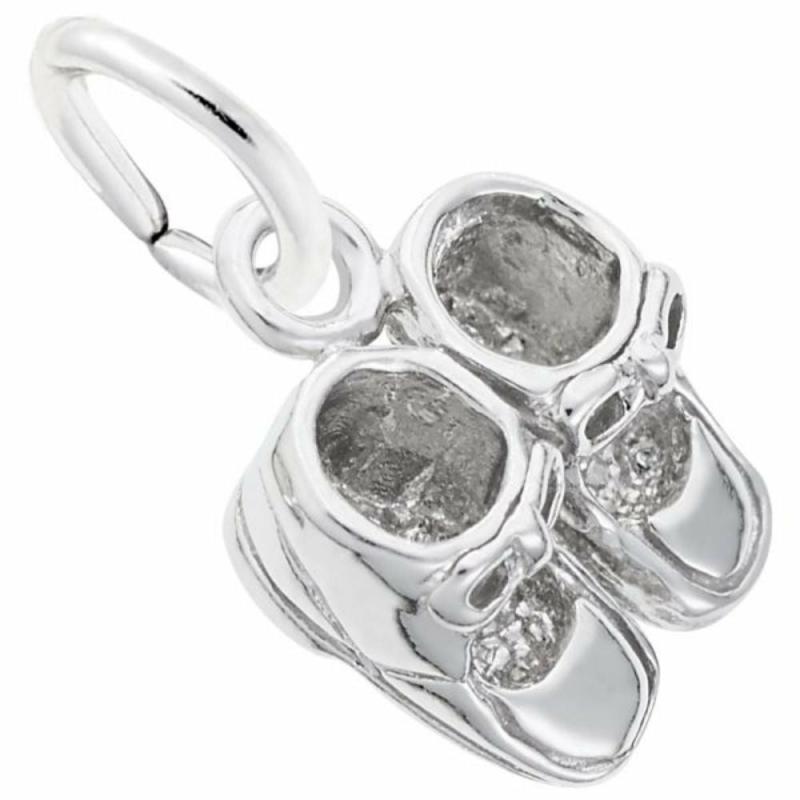 Silver Baby Shoes Charm Charms & Pendants